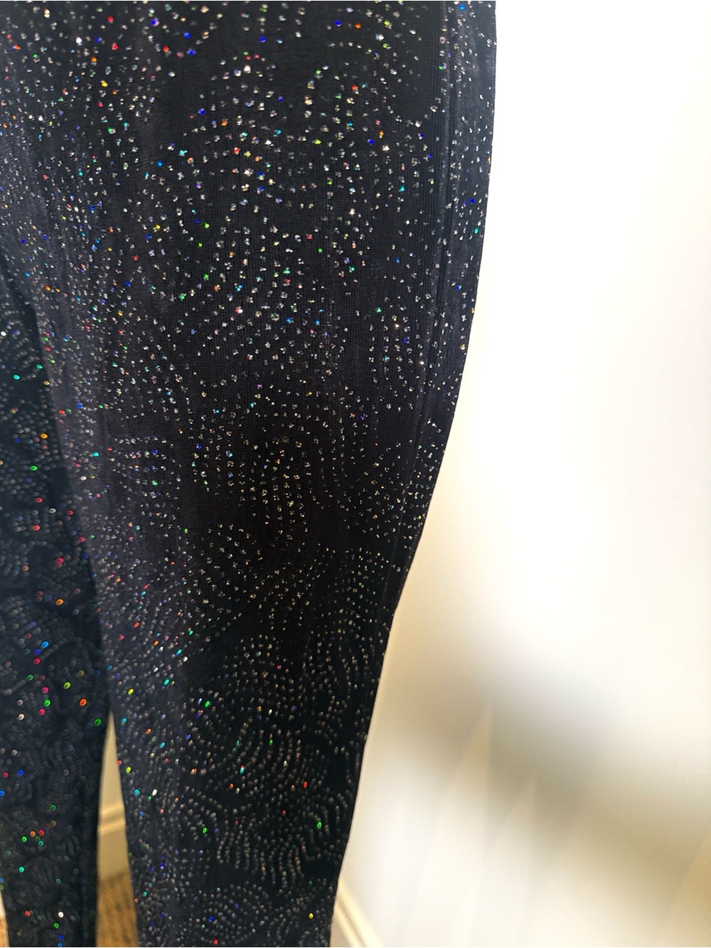 NEW Curtain Call Costumes Black Sparkle Stage Dance Pants
